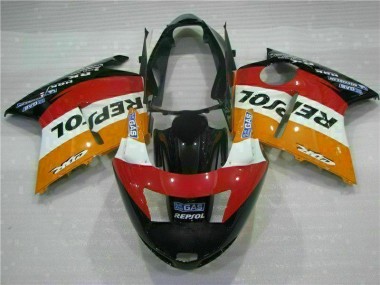 Buy 1996-2007 Orange Repsol Honda CBR1100XX Motorbike Fairing UK