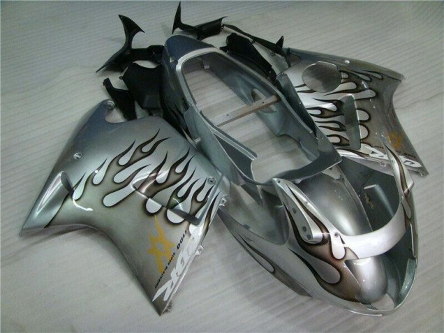 Buy 1996-2007 Flame Silver Grey Honda CBR1100XX Motorcycle Fairings Kits UK