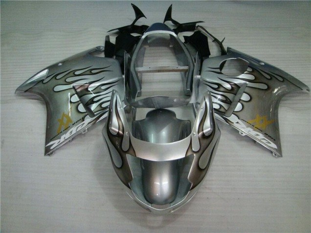 Buy 1996-2007 Flame Silver Grey Honda CBR1100XX Motorcycle Fairings Kits UK