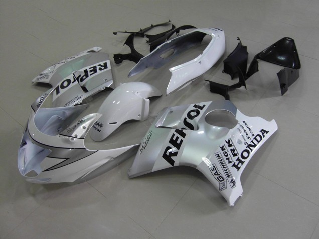 Buy 1996-2007 White Repsol Honda CBR1100XX Motorbike Fairings UK