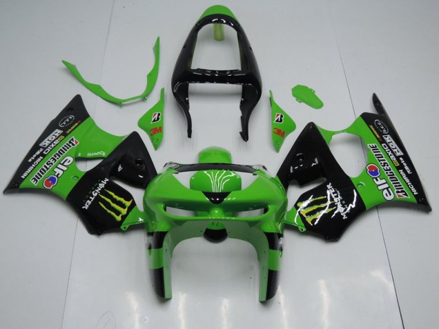 Buy 1998-1999 Green Monster Kawasaki ZX6R Motor Bike Fairings UK