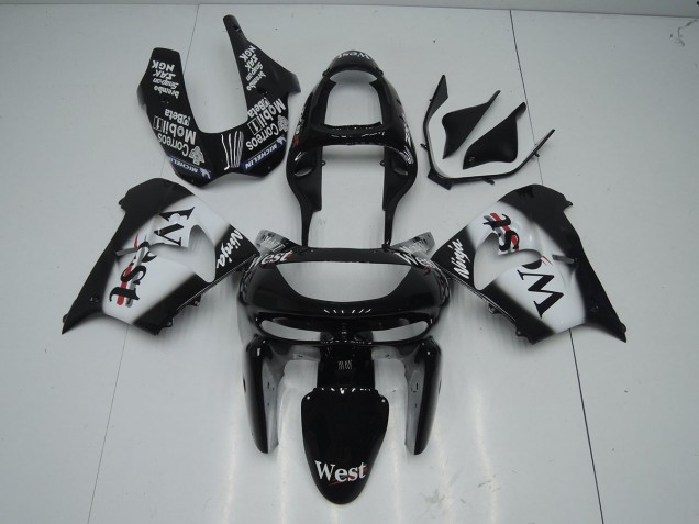 Buy 1998-1999 Black West Kawasaki ZX9R Bike Fairing UK