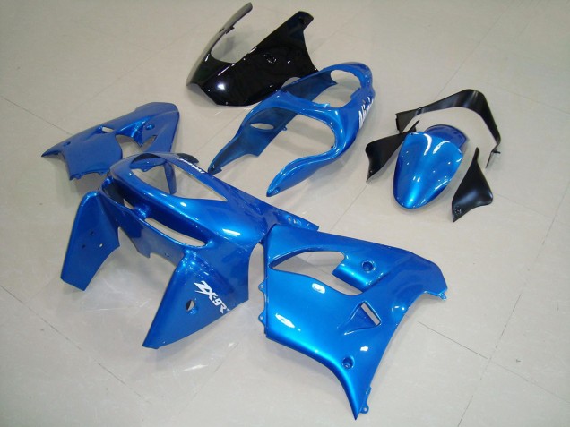 Buy 1998-1999 Blue Black Kawasaki ZX9R Bike Fairings UK