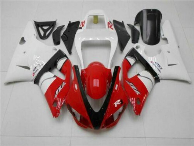 Buy 1998-1999 Red White Yamaha YZF R1 Motorcycle Replacement Fairings UK