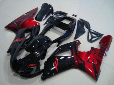 Buy 1998-1999 Black Red Yamaha YZF R1 Motorcylce Fairings UK