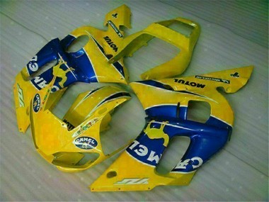 Buy 1998-2002 Yellow Blue Yamaha YZF R6 Motorcycle Fairing Kit UK