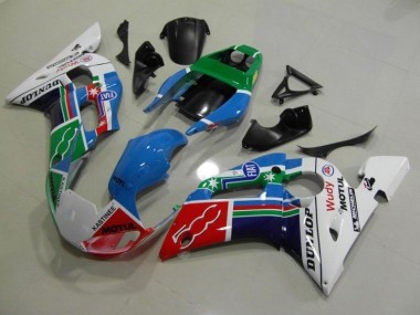 Buy 1998-2002 Blue White Green Red Wudy Motul Dunlop Yamaha YZF R6 Bike Fairings UK