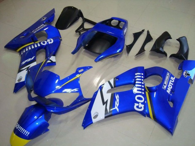 Buy 1998-2002 Blue Go Motul Yamaha YZF R6 Motorbike Fairing Kits UK