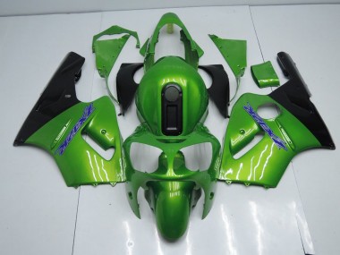 Buy 2000-2001 Green and Black Kawasaki ZX12R Motorcycle Fairing Kits UK