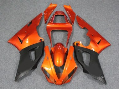 Buy 2000-2001 Orange Black Yamaha YZF R1 Motorcycle Fairings Kit UK