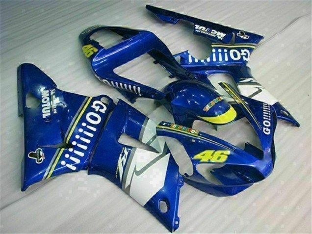 Buy 2000-2001 Blue Yamaha YZF R1 Motor Bike Fairings UK