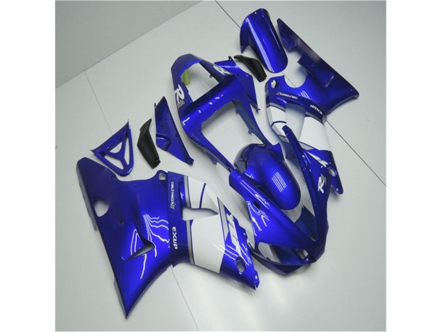 Buy 2000-2001 Blue White Yamaha YZF R1 Motorcycle Fairings UK