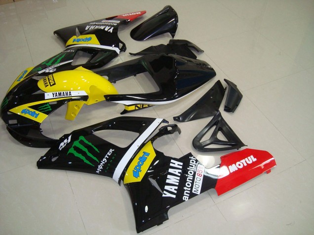 Buy 2000-2001 Yellow Monster Yamaha YZF R1 Motorcycle Fairings Kits UK