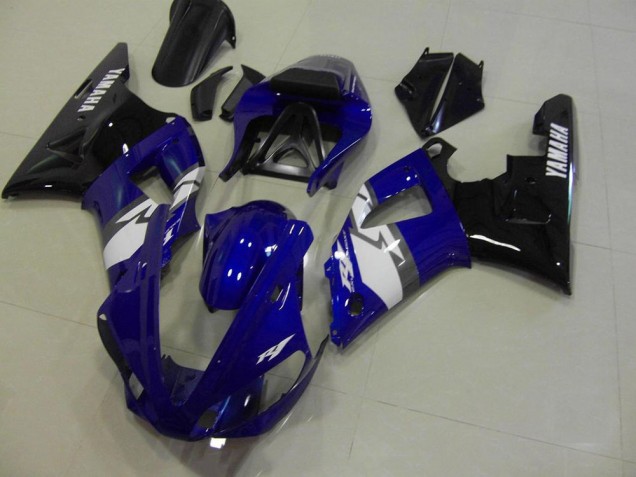 Buy 2000-2001 Blue Black White Yamaha YZF R1 Motorcycle Fairings Kit UK