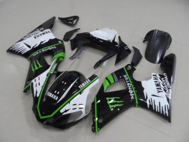 Buy 2000-2001 Black White Green Monster Yamaha YZF R1 Motorbike Fairing UK