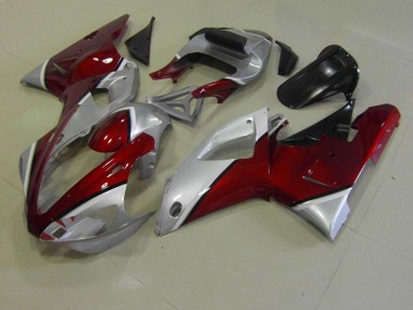 Buy 2000-2001 Red and Silver Yamaha YZF R1 Replacement Motorcycle Fairings UK