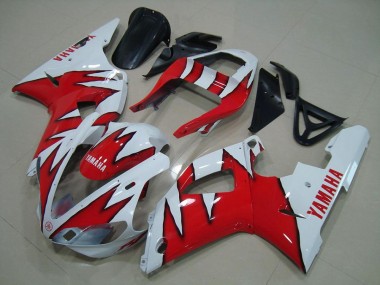 Buy 2000-2001 White Red Flame Yamaha YZF R1 Motorcylce Fairings UK