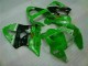 Buy 2000-2002 Green Black Kawasaki ZX6R Motor Bike Fairings UK