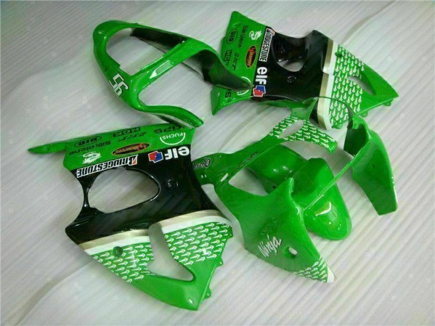 Buy 2000-2002 Green Black Kawasaki ZX6R Motorcycle Bodywork UK