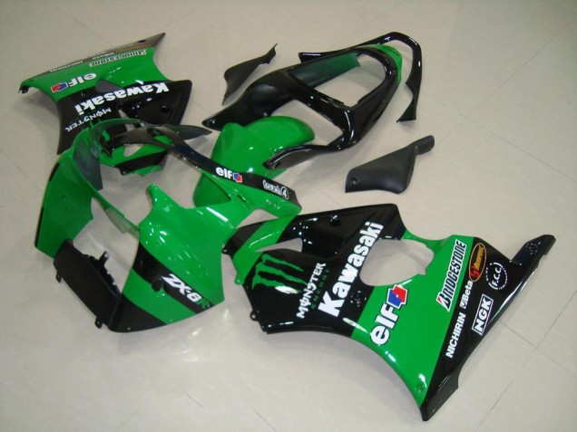 Buy 2000-2002 Green Monster Kawasaki ZX6R Replacement Motorcycle Fairings UK