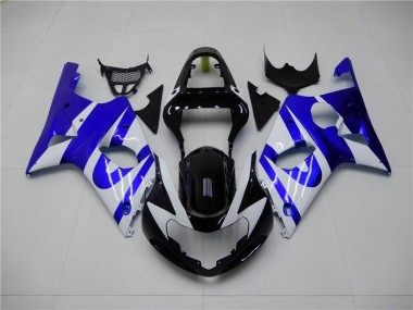 Buy 2000-2002 Blue White Suzuki GSXR 1000 Bike Fairing Kit UK