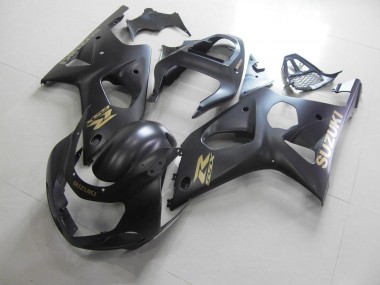 Buy 2000-2002 All Matte Black with Gold Sticker Suzuki GSXR 1000 Motorcycle Bodywork UK