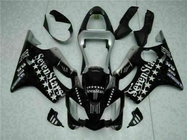 Buy 2001-2003 Black White Seven Stars Honda CBR600 F4i Bike Fairing UK