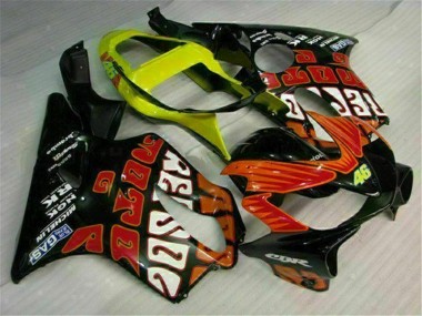 Buy 2001-2003 Orange Black Honda CBR600 F4i Replacement Motorcycle Fairings UK