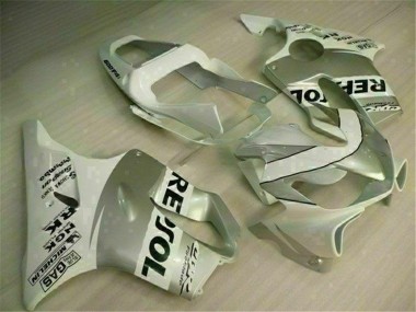 Buy 2001-2003 White Silver Honda CBR600 F4i Motorbike Fairing Kits UK