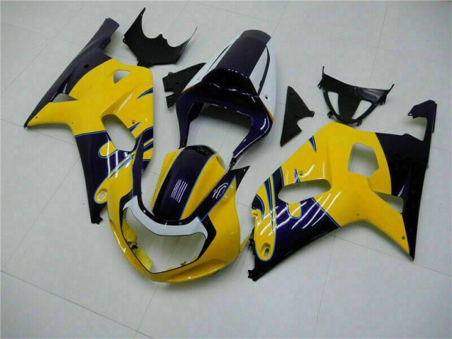 Buy 2001-2003 Yellow Suzuki GSXR 600/750 Bike Fairings UK