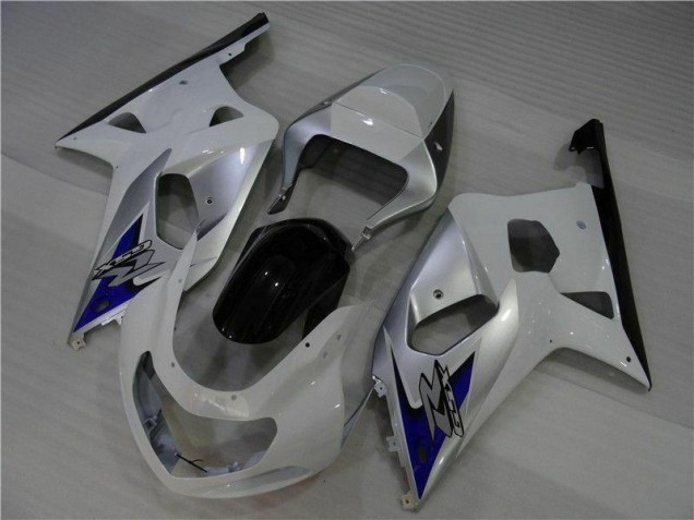 Buy 2001-2003 White Silver Suzuki GSXR 600/750 Bike Fairings UK