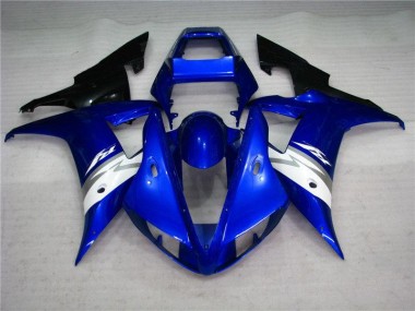 Buy 2002-2003 Blue White Yamaha YZF R1 Motorcycle Fairing Kits UK