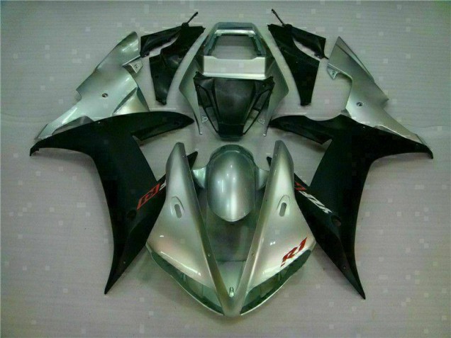 Buy 2002-2003 Silver Black Yamaha YZF R1 Motorbike Fairing Kits UK