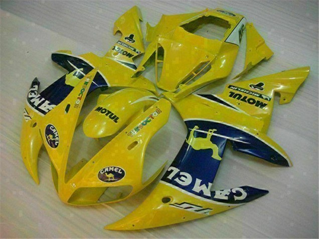 Buy 2002-2003 Yellow Yamaha YZF R1 Motorcycle Fairing Kit UK