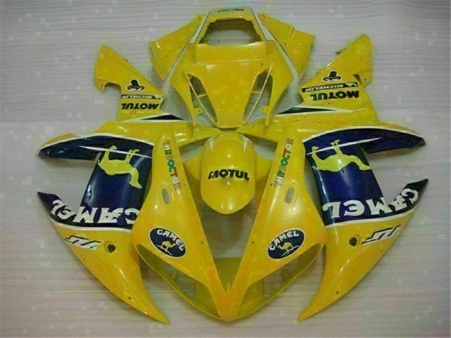 Buy 2002-2003 Yellow Yamaha YZF R1 Motorcycle Fairing Kit UK