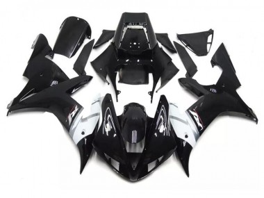 Buy 2002-2003 Black White Yamaha YZF R1 Motor Bike Fairings UK