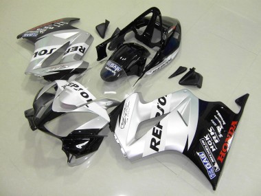 Buy 2002-2013 Silver Repsol Honda VFR800 Motorbike Fairing Kits UK