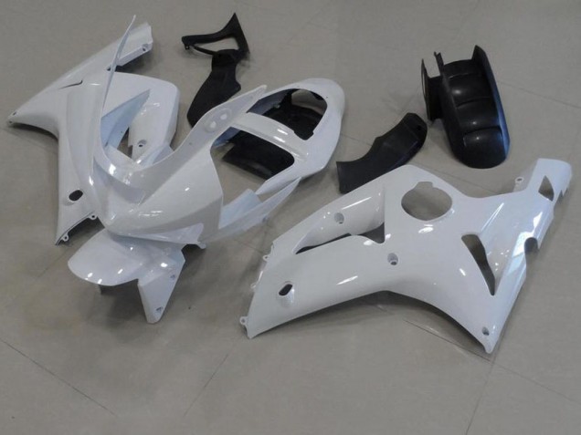 Buy 2003-2004 White Kawasaki ZX6R Bike Fairings UK