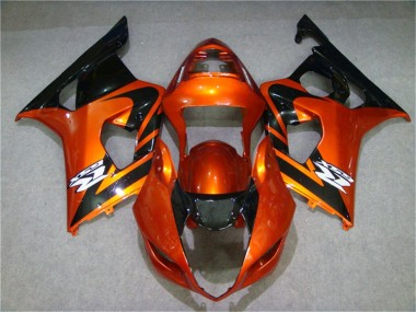 Buy 2003-2004 Orange Black Suzuki GSXR 1000 Motorcycle Fairing Kits UK