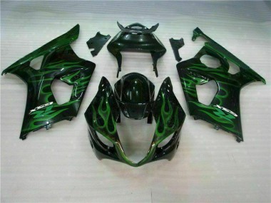 Buy 2003-2004 Green Black Suzuki GSXR 1000 Motorbike Fairing UK