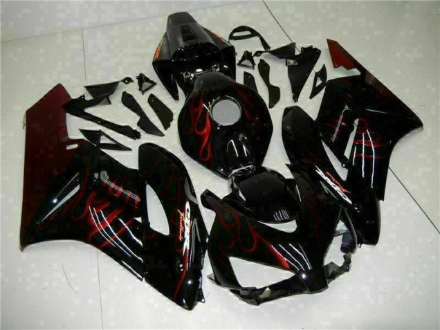 Buy 2004-2005 Red Flame Black Honda CBR1000RR Replacement Fairings UK