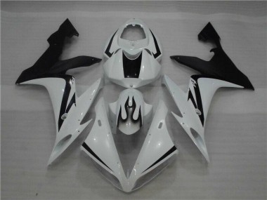 Buy 2004-2006 White Black Flame Yamaha YZF R1 Motor Fairings UK