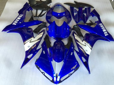 Buy 2004-2006 Glossy Blue White Yamaha YZF R1 Bike Fairing Kit UK