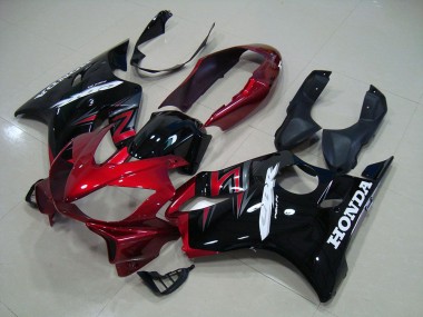 Buy 2004-2007 Candy Red Black Honda CBR600 F4i Motorcycle Fairing Kit UK