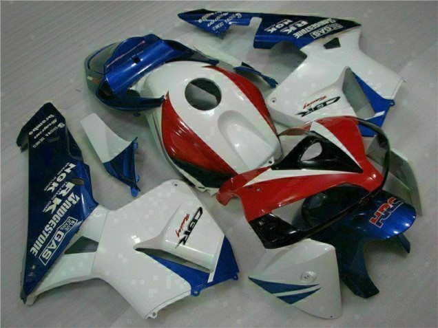 Buy 2005-2006 White Blue Honda CBR600RR Moto Fairings UK