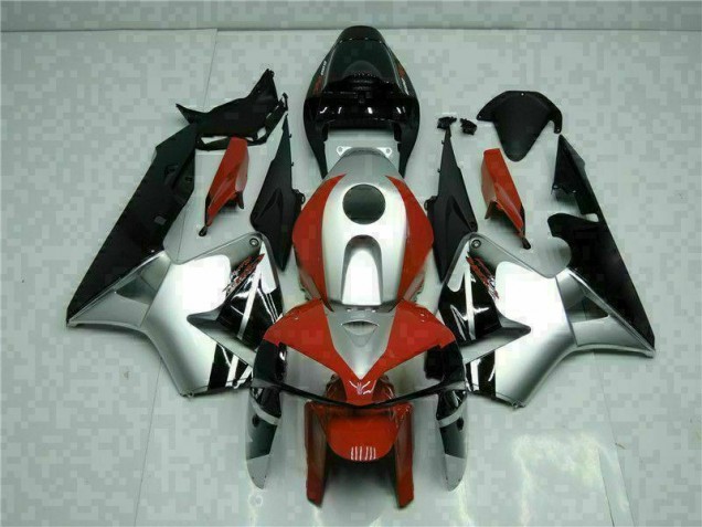 Buy 2005-2006 Black Silver Red Honda CBR600RR Motorcycle Fairings UK