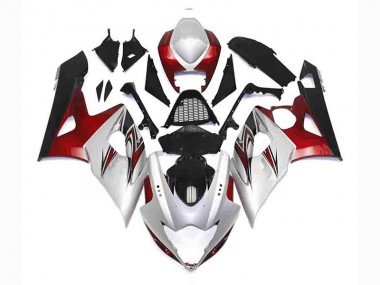 Buy 2005-2006 Silver Red Black Suzuki GSXR 1000 Bike Fairing Kit UK