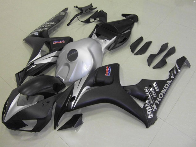 Buy 2006-2007 Matte Black Silver Honda CBR1000RR Motorcycle Fairing Kit UK