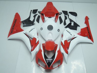 Buy 2006-2007 Orange Red and White Honda CBR1000RR Moto Fairings UK