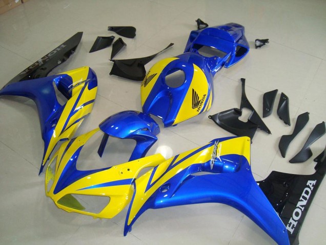 Buy 2006-2007 Yellow Blue Black Honda CBR1000RR Moto Fairings UK